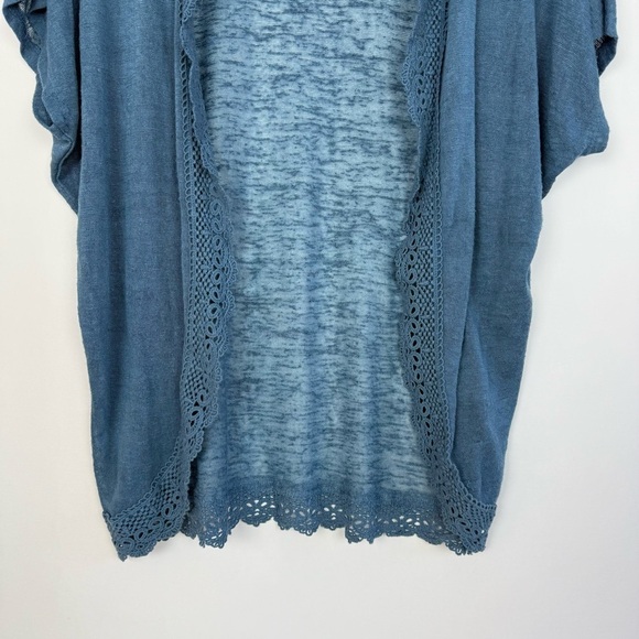 Pink Republic Junior Lace Kimono Cardigan Sweater Size XS - Picture 2 of 12